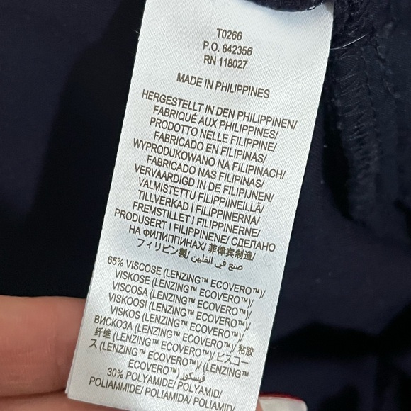 Boden Belgravia Ponte Wide Leg Pants Trousers Office Career Navy Size 14 Long - Picture 9 of 11